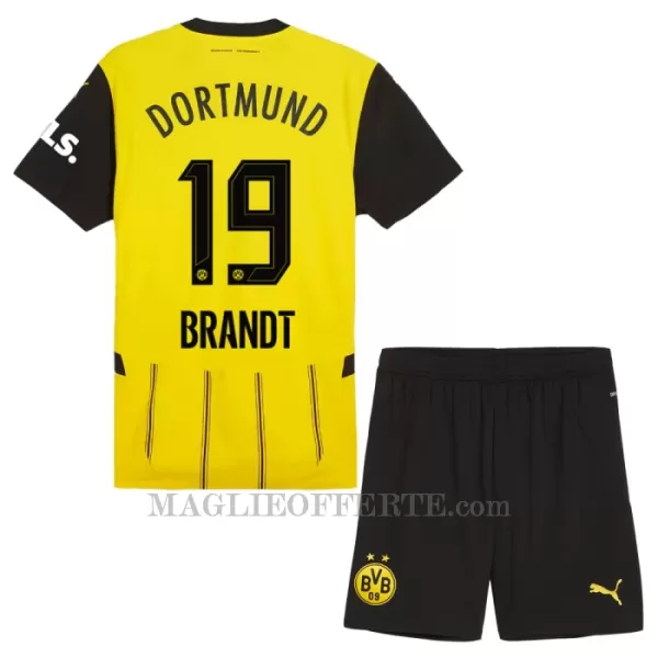 Maglia Borussia Dortmund Julian Brandt 19 Bambino Gara Home 2024/25