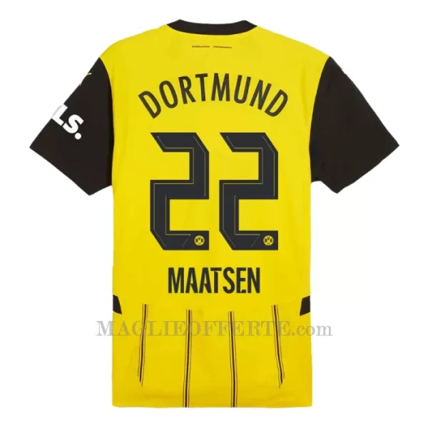 Maglia Borussia Dortmund Maatsen 22 Gara Home 2024/25