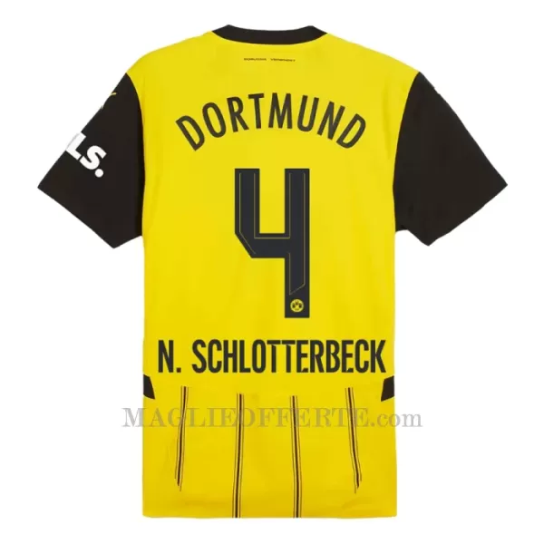 Maglia Borussia Dortmund Nico Schlotterbeck 4 Bambino Gara Home 2024/25