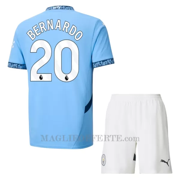 Maglia Manchester City Bernardo Silva 20 Bambino Gara Home 2024/25