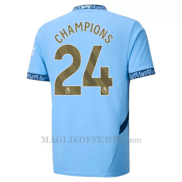 Maglia Manchester City Champions 24 Gara Home 2024/25