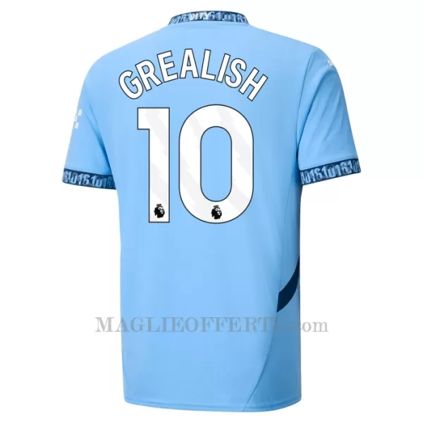 Maglia Manchester City Jack Grealish 10 Bambino Gara Home 2024/25