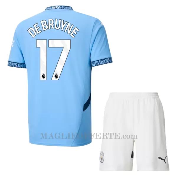 Maglia Manchester City Kevin De Bruyne 17 Bambino Gara Home 2024/25