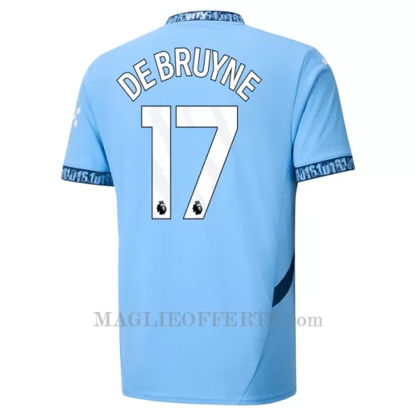 Maglia Manchester City Kevin De Bruyne 17 Bambino Gara Home 2024/25