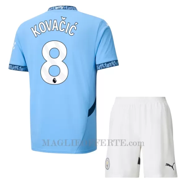 Maglia Manchester City Mateo Kovacic 8 Bambino Gara Home 2024/25