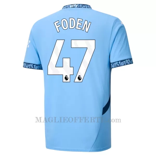 Maglia Manchester City Phil Foden 47 Bambino Gara Home 2024/25