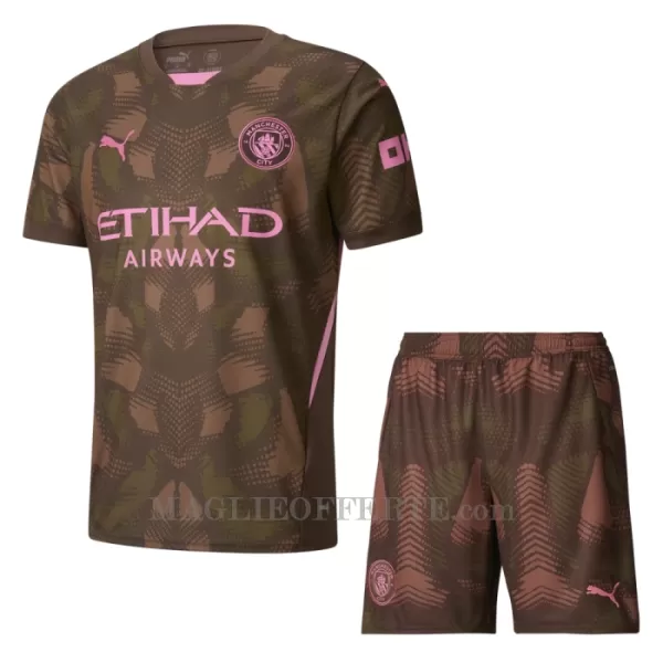 Maglia Portiere Manchester City Bambino Gara Home 2024/25