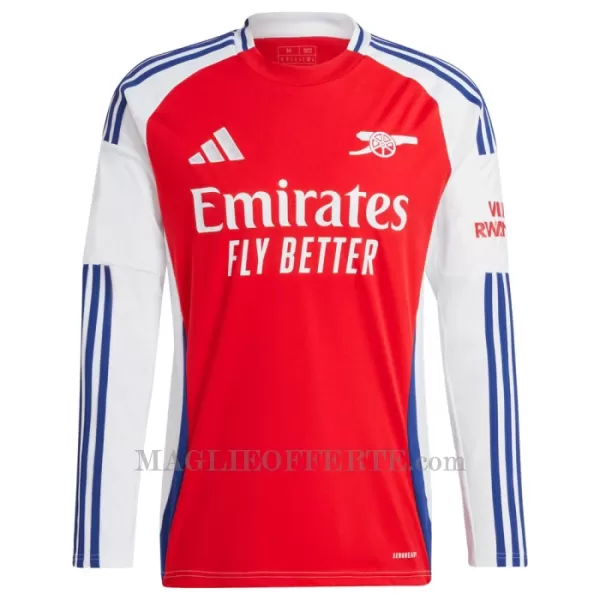 Maglia Arsenal Bambino Gara Home 2024/25 Maniche Lunghe