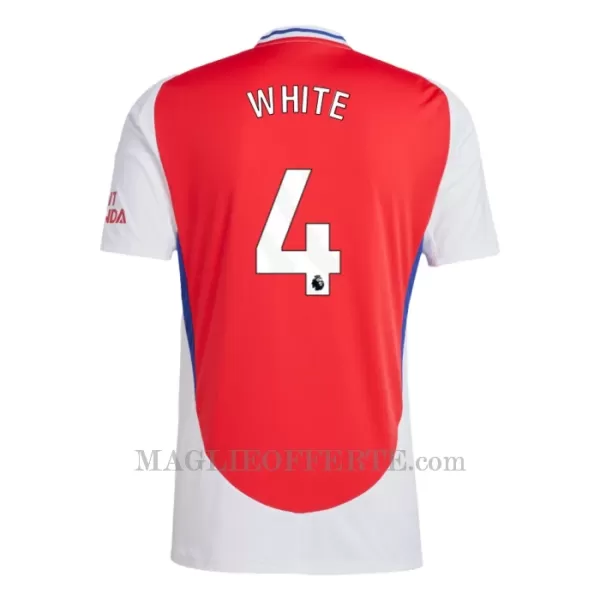 Maglia Arsenal Ben White 4 Gara Home 2024/25