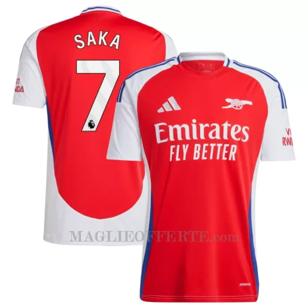 Maglia Arsenal Bukayo Saka 7 Gara Home 2024/25