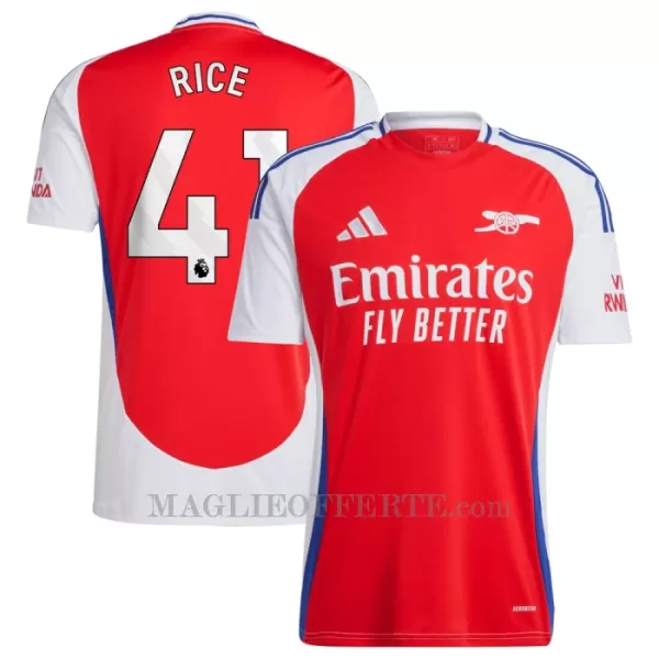 Maglia Arsenal Declan Rice 41 Gara Home 2024/25