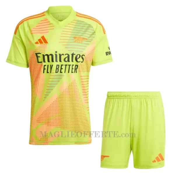 Maglia Portiere Arsenal Bambino Gara Home 2024/25