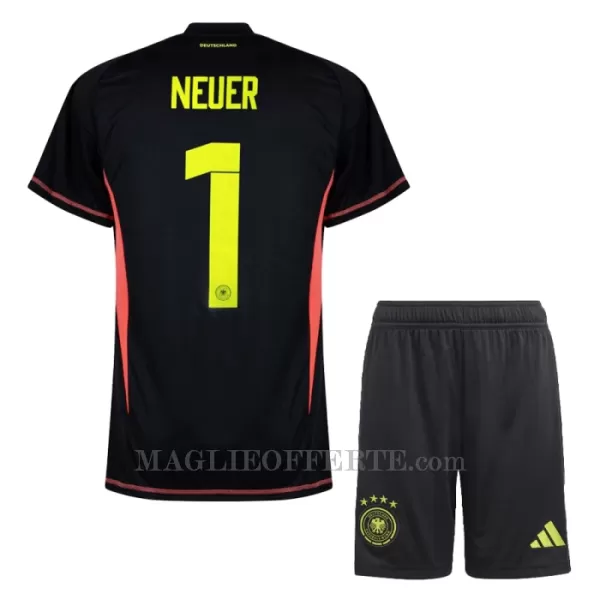 Maglia Portiere Germania Manuel Neuer 1 Bambino Gara Home Euro 2024