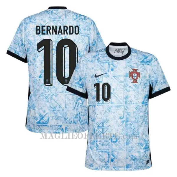 Maglia Portogallo Bernardo Silva 10 Gara Away Euro 2024