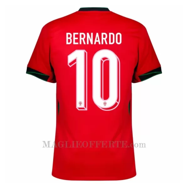 Maglia Portogallo Bernardo Silva 10 Gara Home Euro 2024