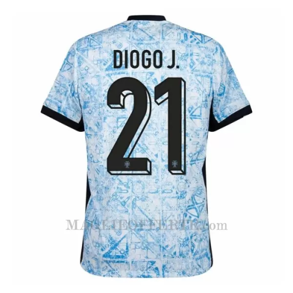 Maglia Portogallo Diogo Jota 21 Gara Away Euro 2024