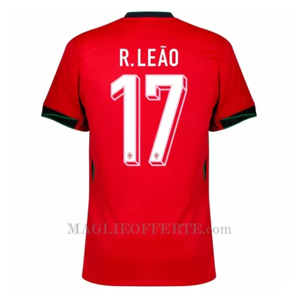 Maglia Portogallo Rafael Leão 17 Gara Home Euro 2024