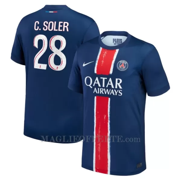 Maglia Paris Saint-Germain Carlos Soler 28 Gara Home 2024/25