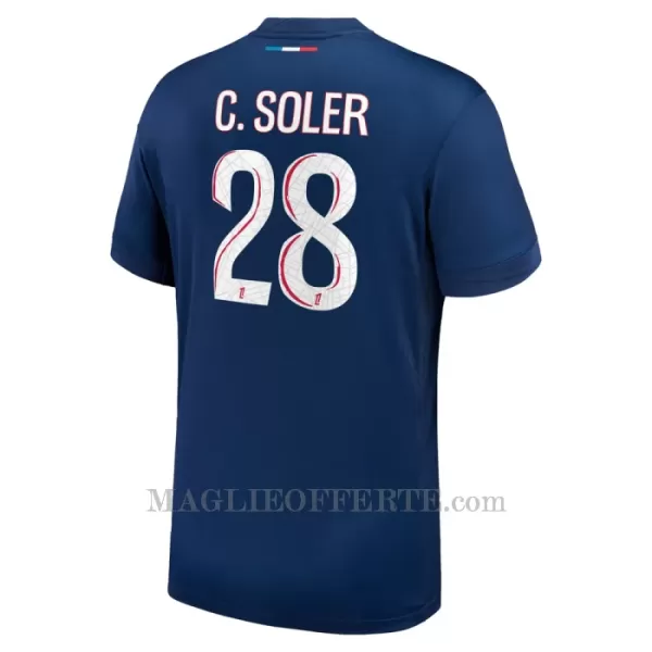 Maglia Paris Saint-Germain Carlos Soler 28 Gara Home 2024/25