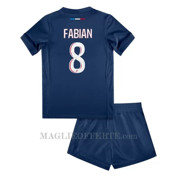 Maglia Paris Saint-Germain Fabian Ruiz 8 Bambino Gara Home 2024/25