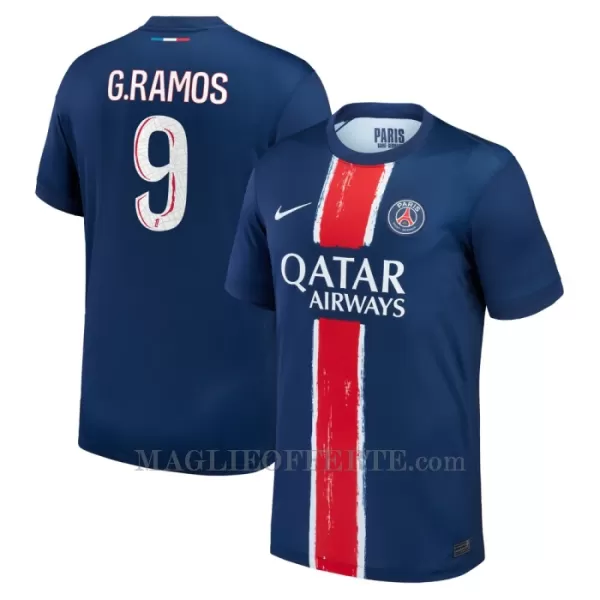 Maglia Paris Saint-Germain Goncalo Ramos 9 Gara Home 2024/25