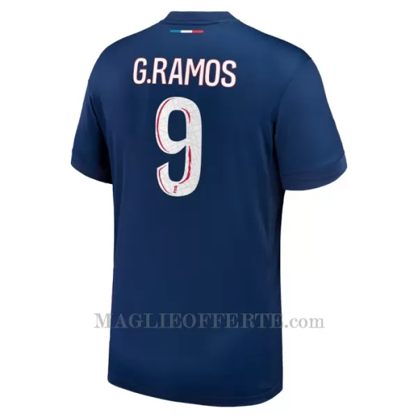 Maglia Paris Saint-Germain Goncalo Ramos 9 Gara Home 2024/25