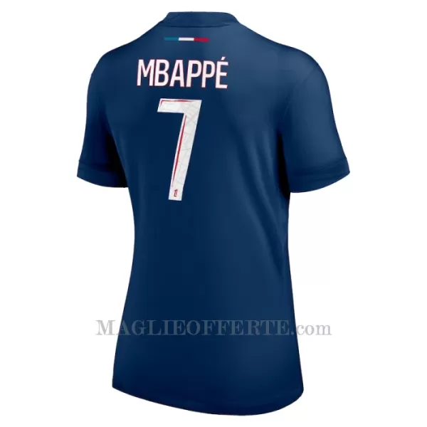 Maglia Paris Saint-Germain Kylian Mbappé 7 Donna Gara Home 2024/25