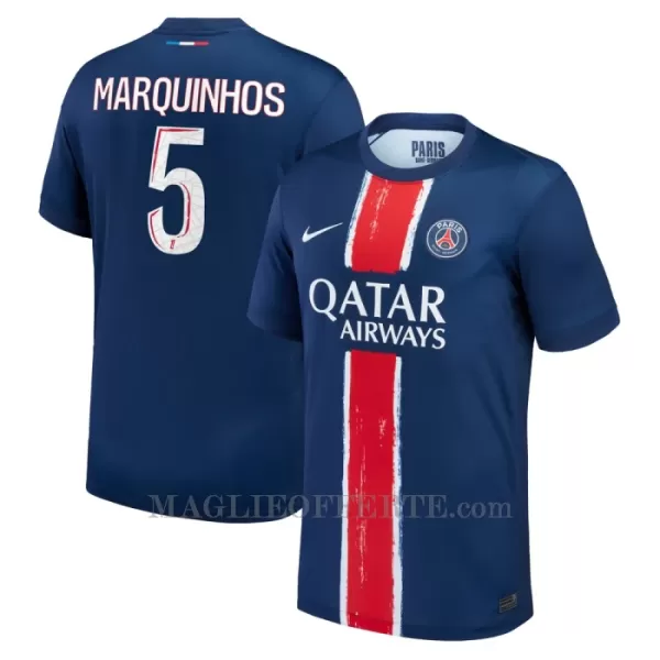 Maglia Paris Saint-Germain Marquinhos 5 Gara Home 2024/25