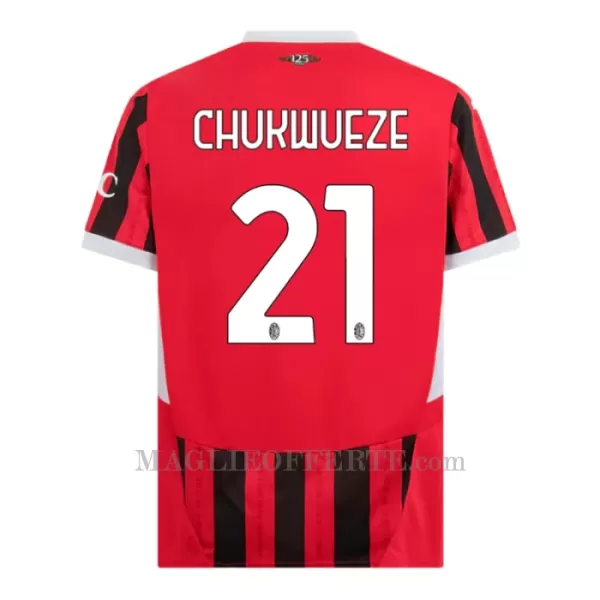 Maglia AC Milan Chukwueze 21 Gara Home 2024/25