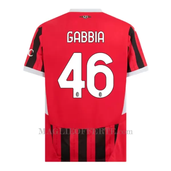 Maglia AC Milan Gabbia 46 Gara Home 2024/25