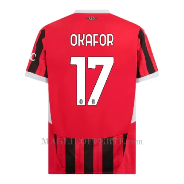 Maglia AC Milan Okafor 17 Gara Home 2024/25