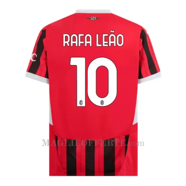 Maglia AC Milan Rafael Leão 10 Bambino Gara Home 2024/25