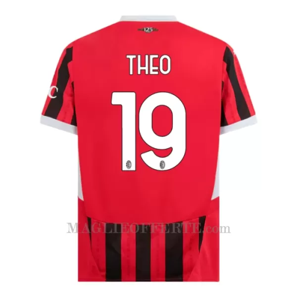 Maglia AC Milan Theo Hernández 19 Bambino Gara Home 2024/25