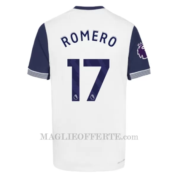 Maglia Tottenham Hotspur Cristian Romero 17 Gara Home 2024/25