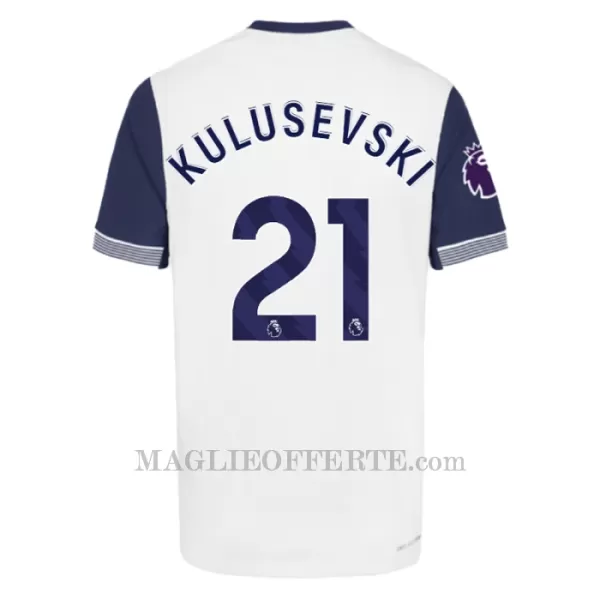 Maglia Tottenham Hotspur Dejan Kulusevski 21 Bambino Gara Home 2024/25