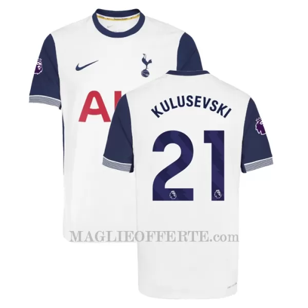 Maglia Tottenham Hotspur Dejan Kulusevski 21 Gara Home 2024/25