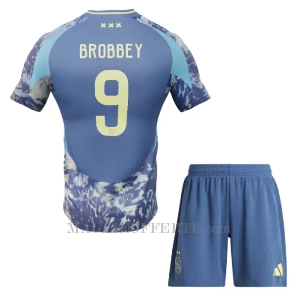 Maglia AFC Ajax Brian Brobbey 9 Bambino Gara Away 2024/25