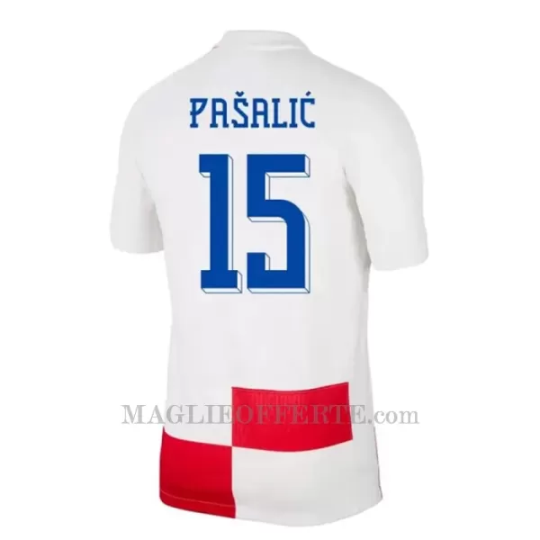 Maglia Croazia Pasalic 15 Bambino Gara Home Euro 2024