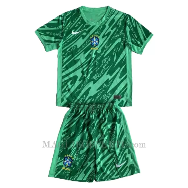 Maglia Portiere Brasile Bambino 2024 Verde