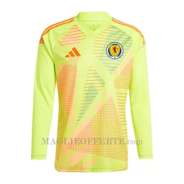 Maglia Portiere Scozia Euro 2024 Maniche Lunghe Giallo