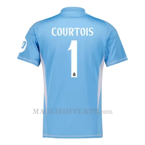 Maglia Portiere Real Madrid Thibaut Courtois 1 Bambino Gara Home 2024/25