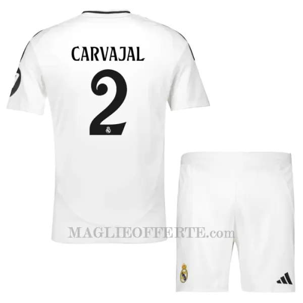 Maglia Real Madrid Carvajal 2 Bambino Gara Home 2024/25