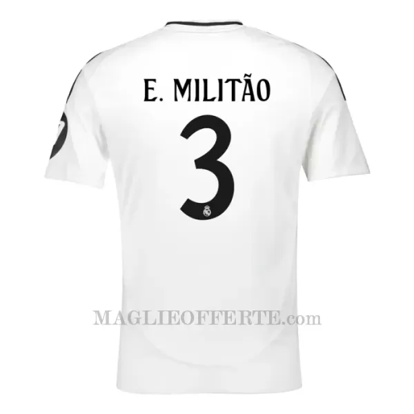 Maglia Real Madrid Éder Militão 3 Bambino Gara Home 2024/25