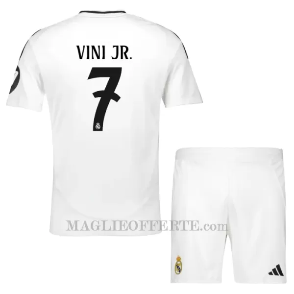 Maglia Real Madrid Vinicius Junior 7 Bambino Gara Home 2024/25