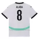 Maglia Austria David Alaba 8 Gara Away Euro 2024