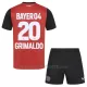 Maglia Bayer 04 Leverkusen Alejandro Grimaldo 20 Bambino Gara Home 2024/25