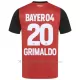 Maglia Bayer 04 Leverkusen Alejandro Grimaldo 20 Bambino Gara Home 2024/25