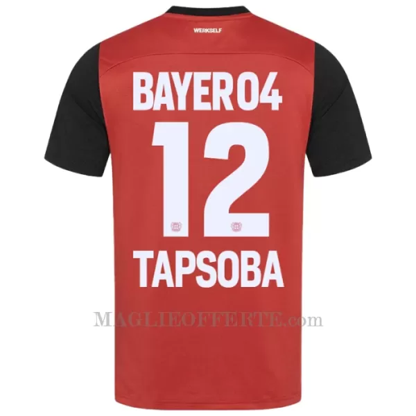 Maglia Bayer 04 Leverkusen Edmond Tapsoba 12 Gara Home 2024/25