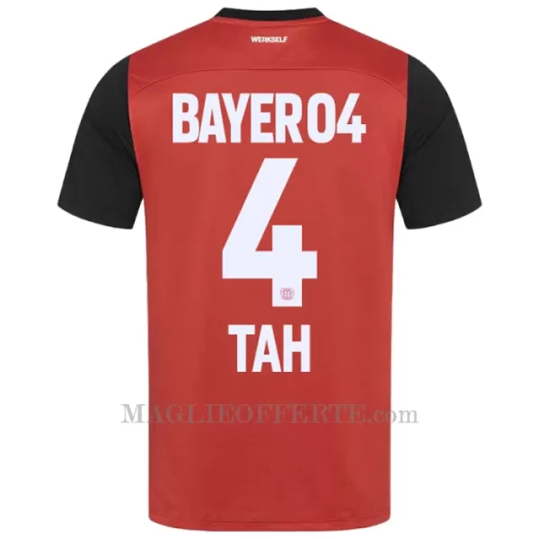 Maglia Bayer 04 Leverkusen Jonathan Tah 4 Gara Home 2024/25