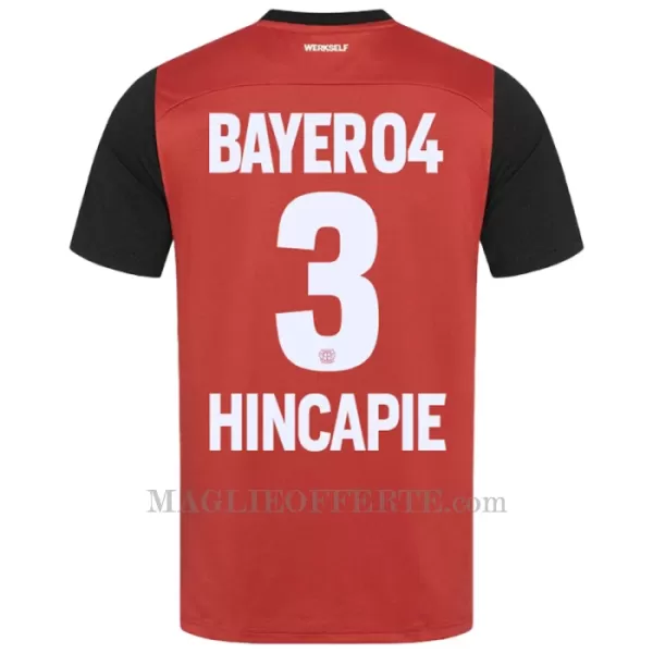 Maglia Bayer 04 Leverkusen Piero Hincapie 3 Gara Home 2024/25